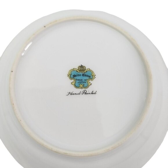 Meito Japan Fine China Hand Painted Floral Accent Fruit Dessert Bowls – Set of 4 - Picture 9 of 16